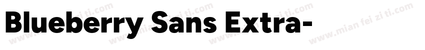 Blueberry Sans Extra字体转换